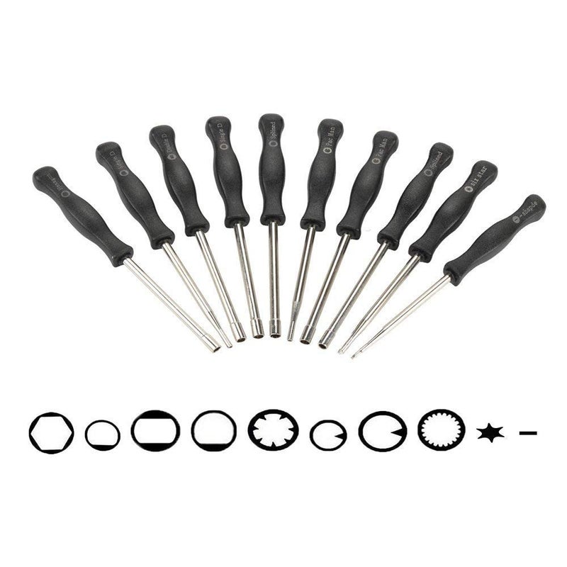 TOPEMAI 10 Pcs Carburetor Adjustment Tool Kit for Common 2 Cycle Small Engine, Carb Adjusting Tool, Carburetor Adjuster Tool for Echo Poulan Homelite String Trimmer - Image 5